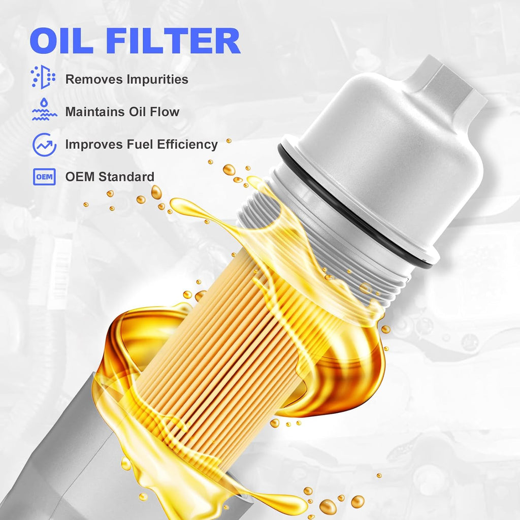 Premium Oil Filter Housing Adapter 68105583AF for 2014-2017 Jeep Dodge Chrysler Ram 3.6L V6