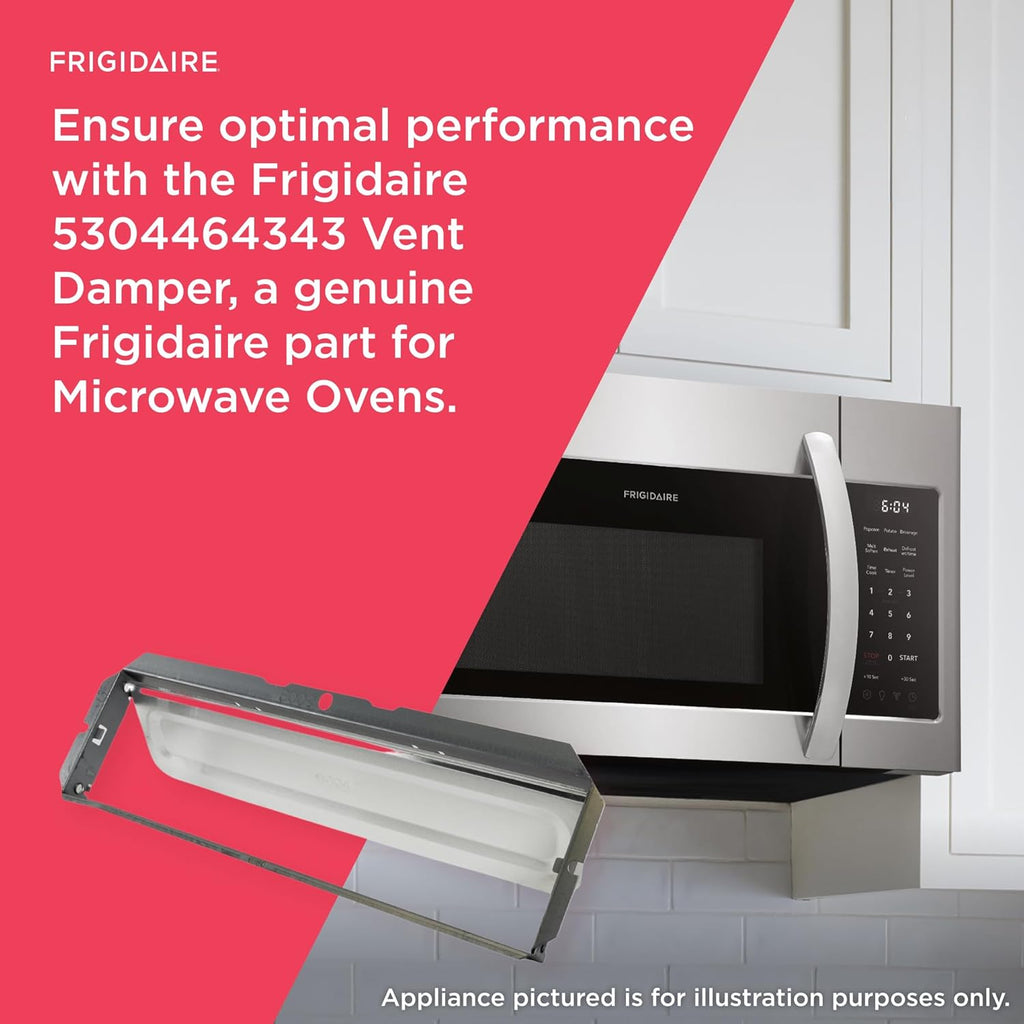 Frigidaire 5304464343 Microwave Exhaust Vent Damper Assembly