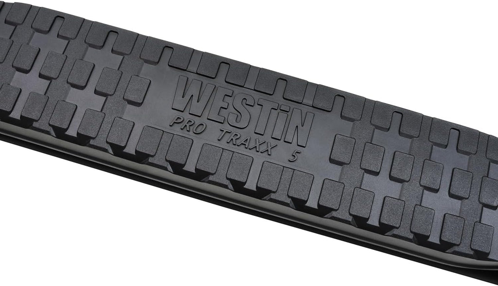 Westin Pro Traxx 5" Black Oval Nerf Step Bars 21-53725 for 2019-2024 Silverado & Sierra 1500 Crew Cab