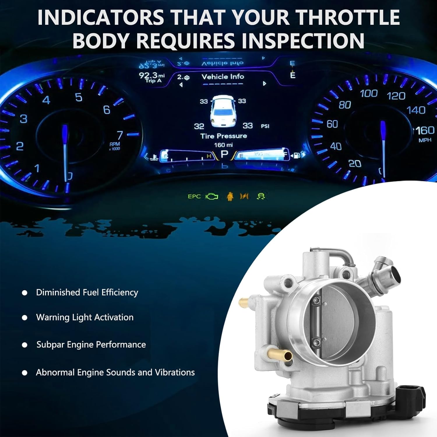 IGARAUTO Fuel Injection Throttle Body S20204 for 2011-2018 Chevy Cruze Sonic Trax 1.8L