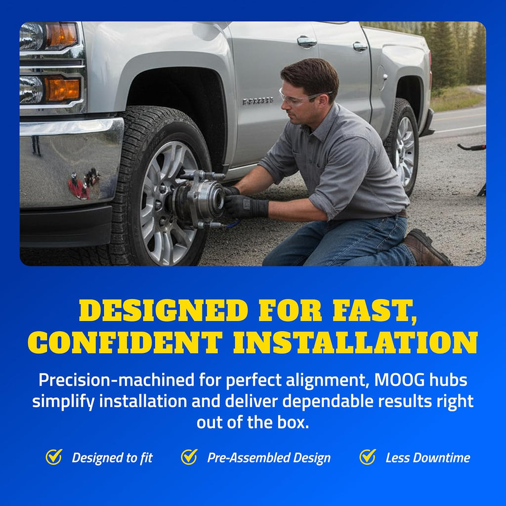 MOOG Front Wheel Bearing & Hub 513224 for 2005-2014 Dodge Charger Challenger Magnum