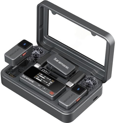 Saramonic SR-WM4C 4-Channel VHF Wireless Lavalier Microphone System for Cameras & Recorders
