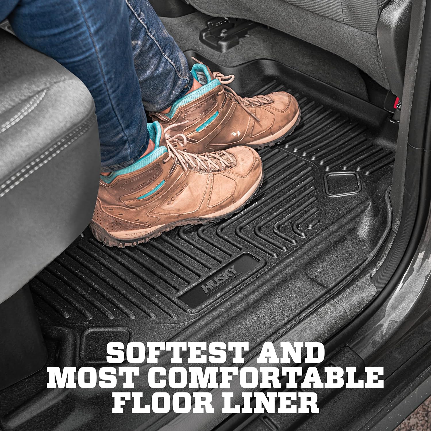 Husky Liners 52191 X-act Contour Floor Liner Fits 17-20 Elantra 2 pcs