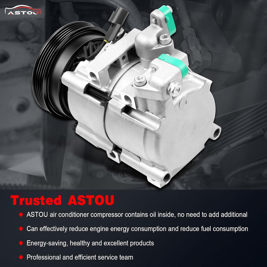 UAC A/C Compressor with Clutch CO 10703C for 01-06 Hyundai Santa Fe 2.4L