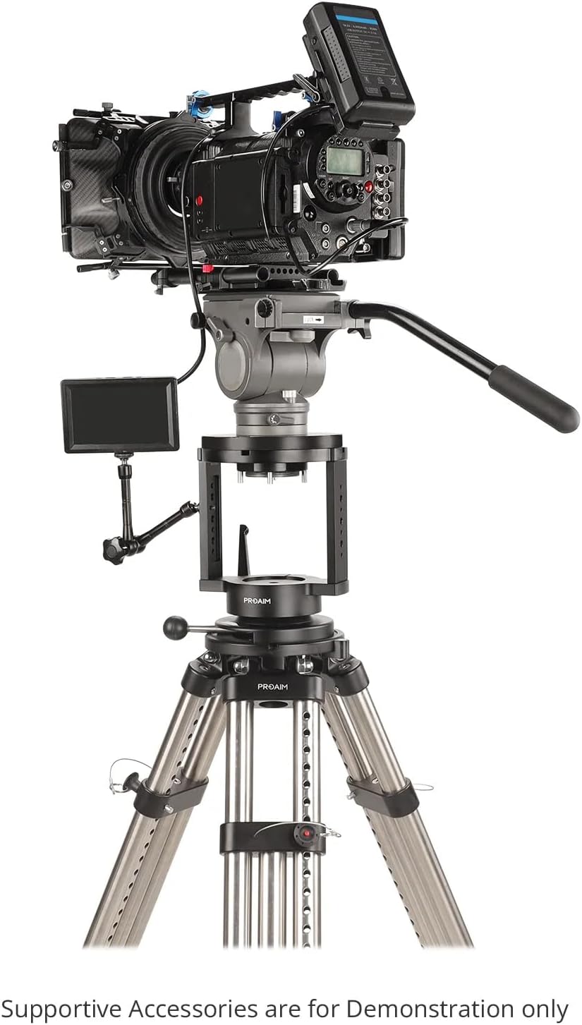 Proaim Heavy-Duty Telescopic Stand P-JS with 33mm Mast for Camera Jib Cranes (90kg/198lb)