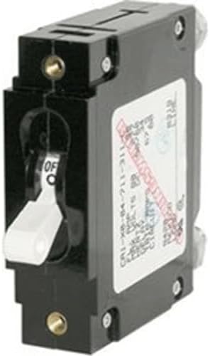 Blue Sea Systems 7355B-BSS CA1 Magnetic-Hydraulic Circuit Breaker 30A for Marine & RV