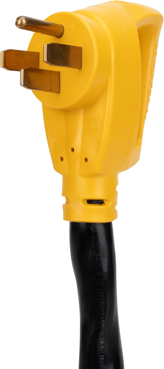 Camco PowerGrip 50-Amp 15-Foot RV Extension Cord 55194 for Motorhomes & Travel Trailers