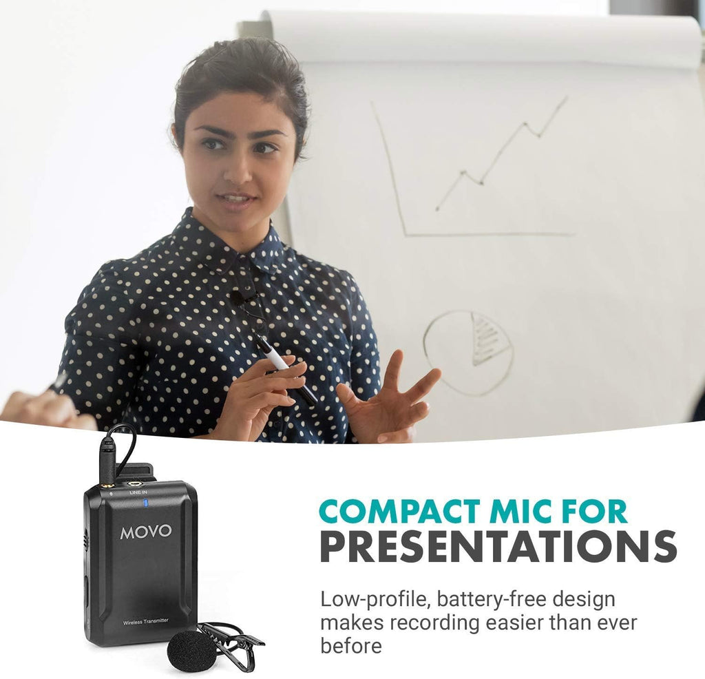 Movo EDGE-DI Wireless Lavalier Microphone System for iPhone and iPad (Lightning Connector)