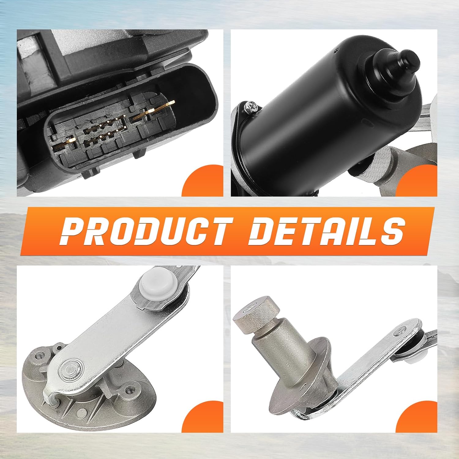 Midwest Motors Windshield Wiper Motor 3W7Z17508AA for 03-11 Ford Crown Victoria & 05-14 E-Series