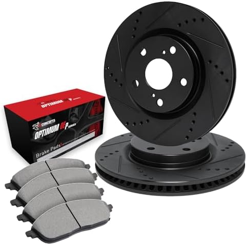 PHILTOP Rear Drilled and Slotted Brake Kit 1BC.31034.07 for Ford Explorer Taurus Flex