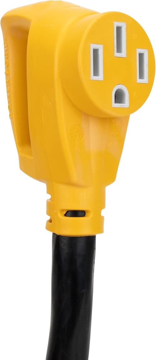 Camco PowerGrip 50-Amp 15-Foot RV Extension Cord 55194 for Motorhomes & Travel Trailers