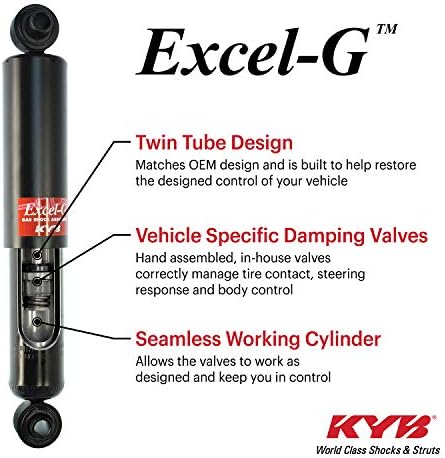 KYB Excel-G Rear Shock Absorber 343149 for Toyota Corolla Tercel Sienna 1971-2003