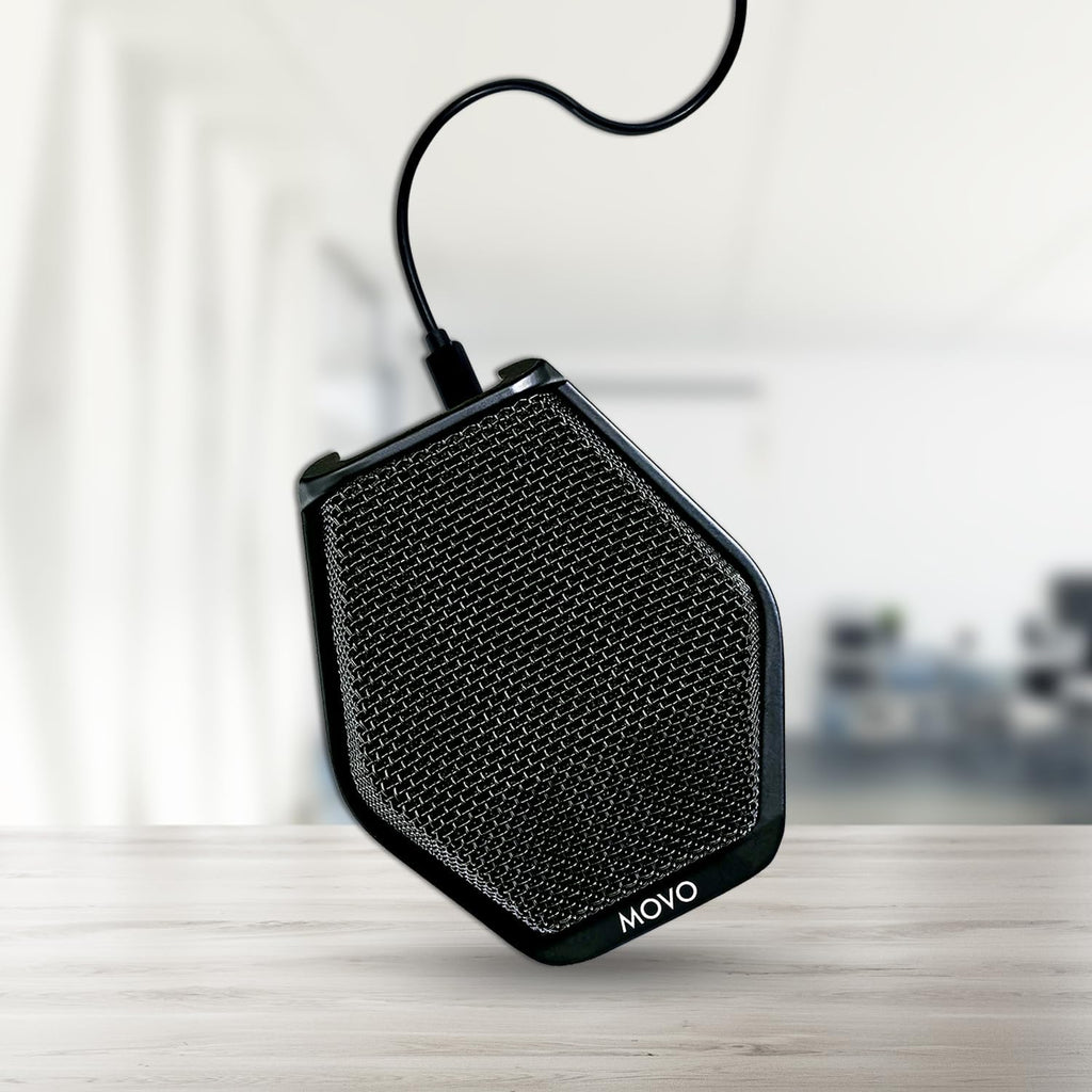 Movo MC1000 Conference USB Microphone - Long Range Desktop Mic