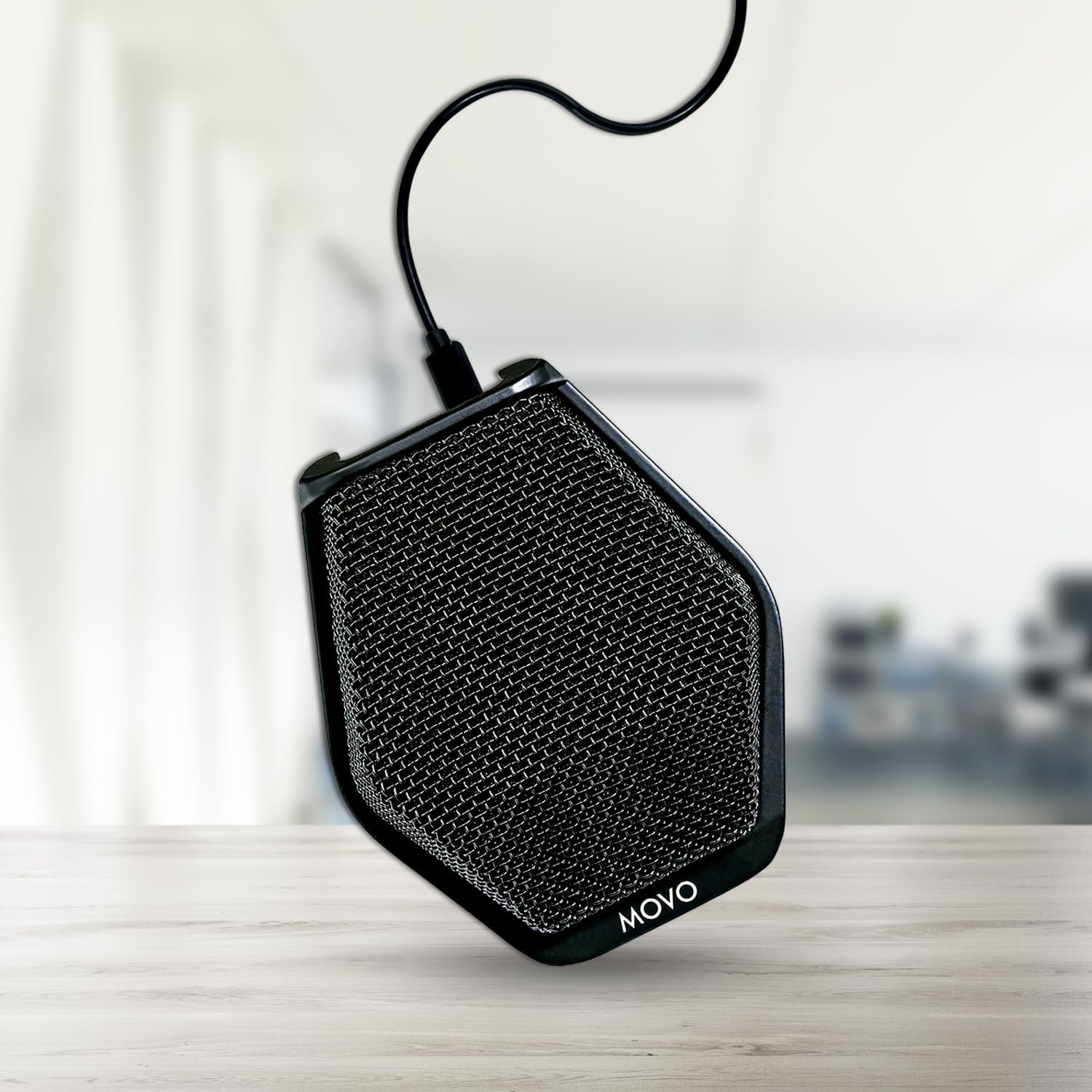Movo MC1000 Conference USB Microphone - Long Range Desktop Mic