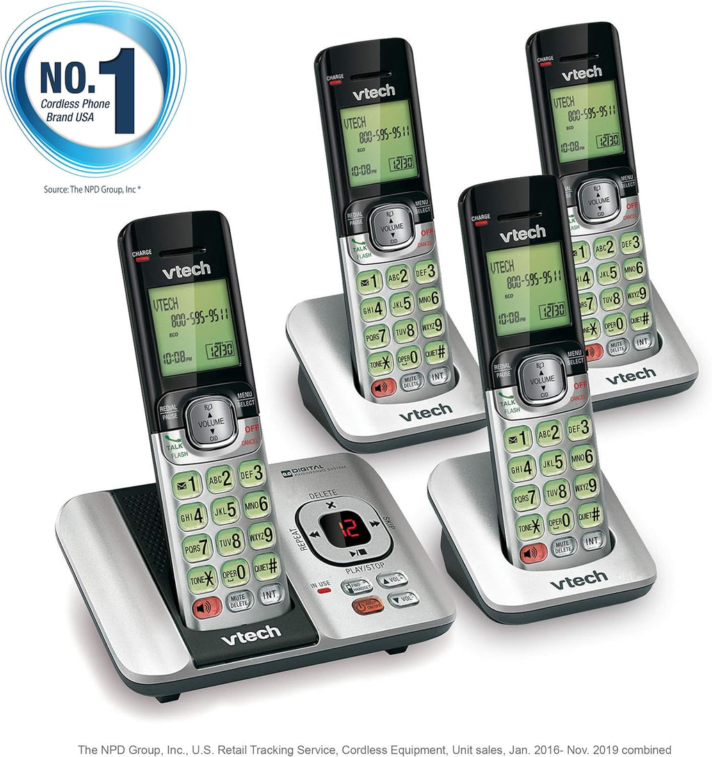 VTech ErisStation VCS704 Conference Phone with Four Wireless Mics