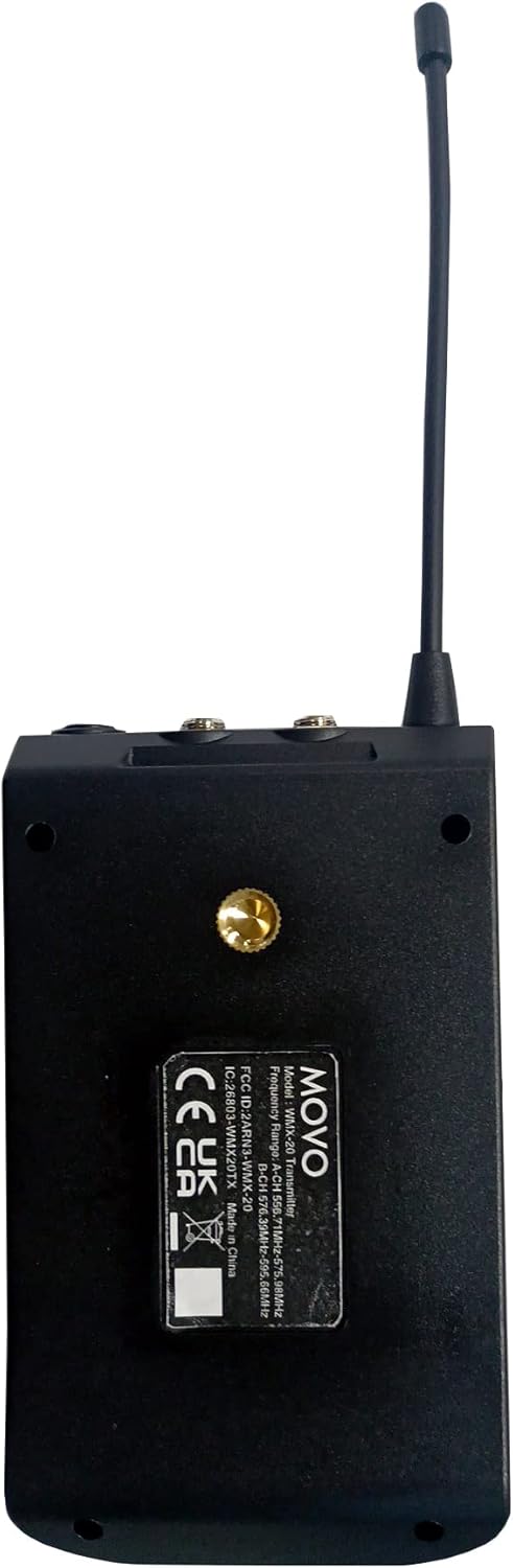 Movo WMX-20-DUO UHF Wireless Dual Lavalier Microphone System for DSLR and Camcorders