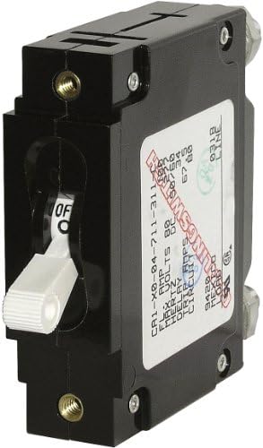 Blue Sea Systems 7355B-BSS CA1 Magnetic-Hydraulic Circuit Breaker 30A for Marine & RV
