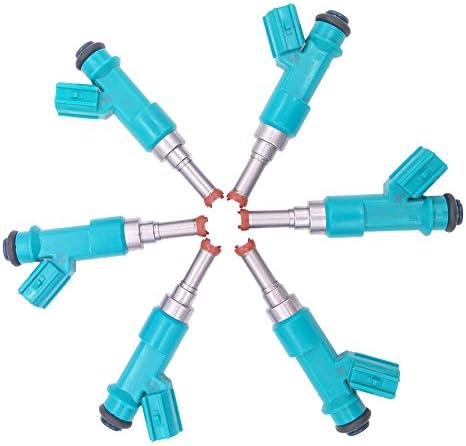 Set of 6 Fuel Injectors for 2010-2014 Lexus RX450h 3.5L V6 (OE #23250-0P010, FJ1084)