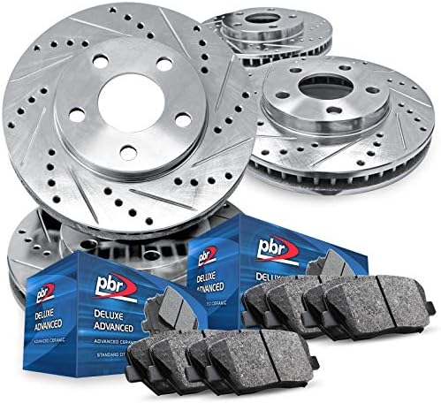 R1 Concepts eLINE Rear Brake Rotors & Ceramic Pads REB.58011.02 for 14-21 Jeep Cherokee & 15-17 Chrysler 200