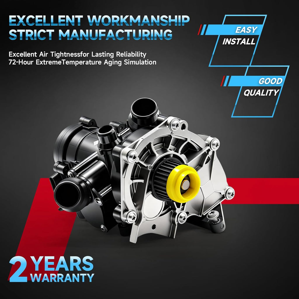 OE Replacement Thermostat & Electronic Water Pump 06L121111H for 13-20 Audi VW 1.8L 2.0L