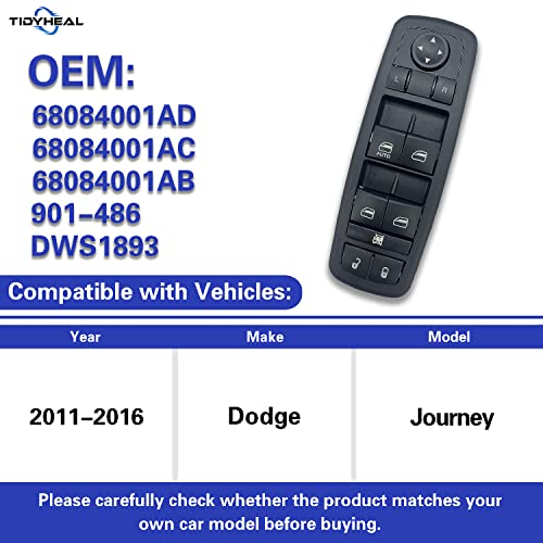 Dorman Power Window Switch 901-486 for 2011-2016 Dodge Journey