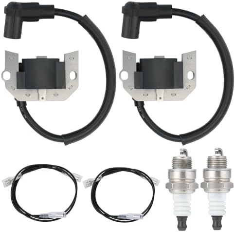 Aftermarket 2-Pack Ignition Coil 21171-7007 for Kawasaki FH451V FH500V and John Deere AM121820