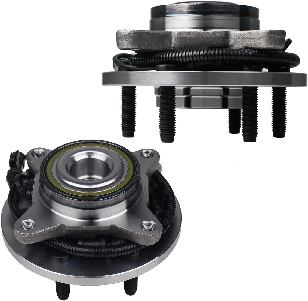 TX Front Wheel Bearing & Hub Assembly 515117 for 2009-2010 Ford F-150 2WD (6-Bolt w/ ABS)