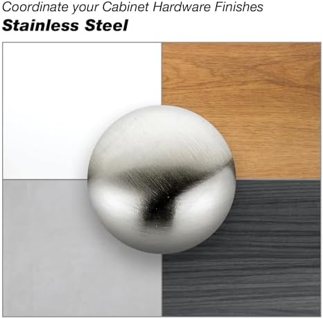 Richelieu Contemporary 25-Inch Stainless Steel Edge Pull BP57625170 for Modern Cabinetry