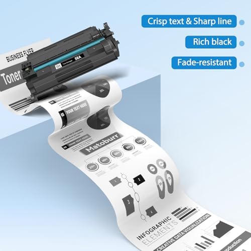 Aftermarket CF258X 58X High Yield Toner Cartridge (No Chip) for HP LaserJet Pro M404 M428fdw