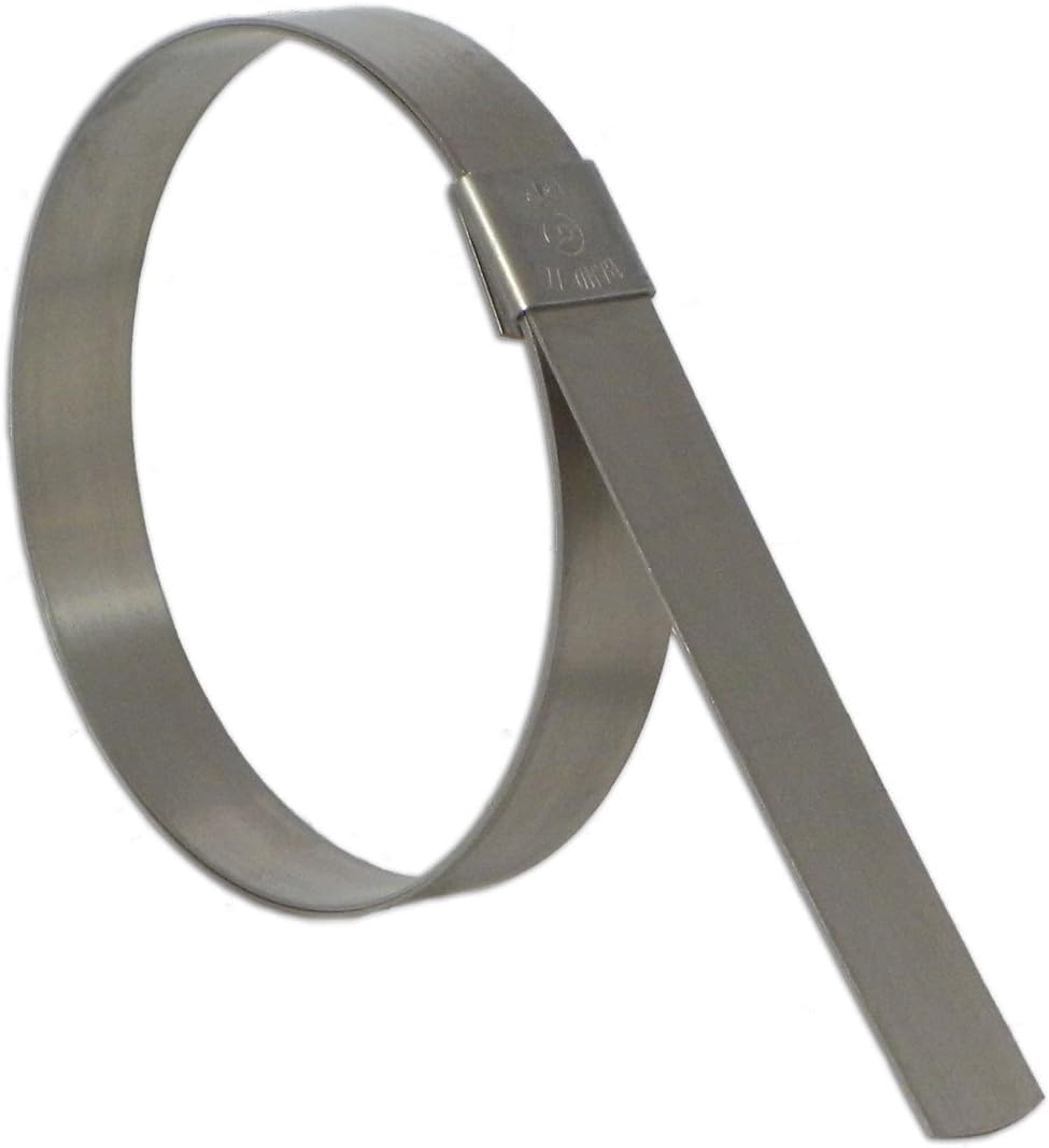 BAND-IT CP16S9 4" ID Center Punch Clamp 201SS 5/8" Wide (6 Pack) for Universal Industrial & Automotive Application
