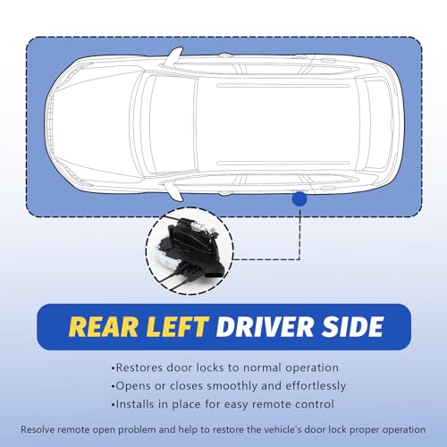 Dorman Rear Left Door Lock Actuator 937-268 for Nissan Rogue 2008-2015