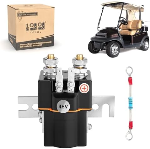 Trombetta 48V 4-Terminal 200A Continuous Duty Solenoid 114-4811-020 for Yamaha G22 G29 Golf Carts
