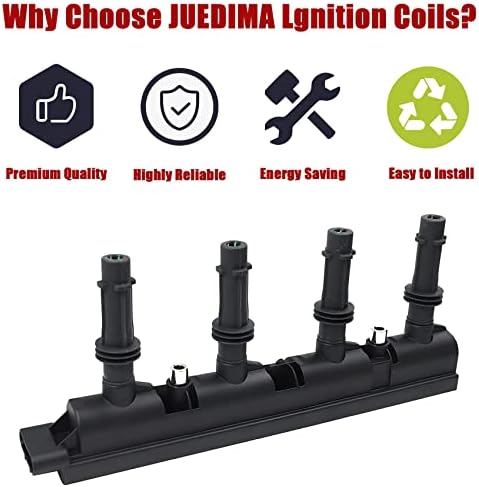 JUEDIMA Ignition Coil Pack 55579072 for 11-15 Chevrolet Cruze & 12-18 Sonic 1.8L