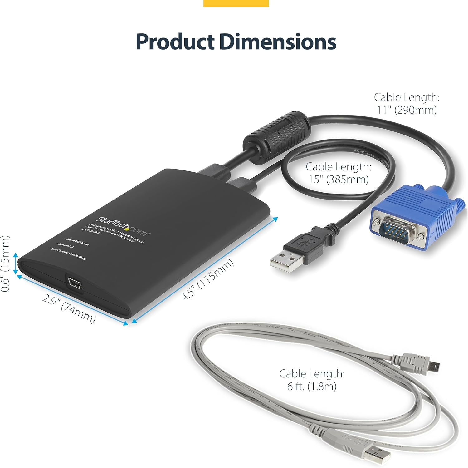 StarTech.com SV565UTPU PS/2 & USB KVM Console Extender over Cat5 - 500ft