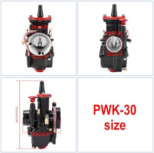 TUPARTS PWK 30mm Performance Carburetor Kit PWK30MM for 125cc-250cc Dirt Bike ATV