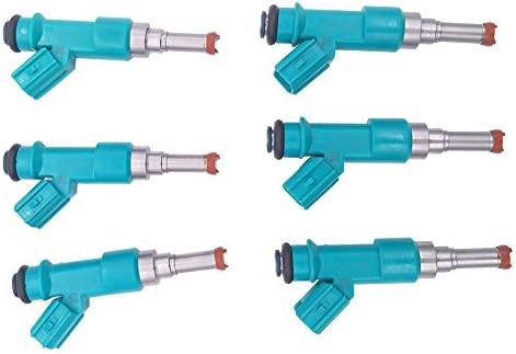 Set of 6 Fuel Injectors for 2010-2014 Lexus RX450h 3.5L V6 (OE #23250-0P010, FJ1084)